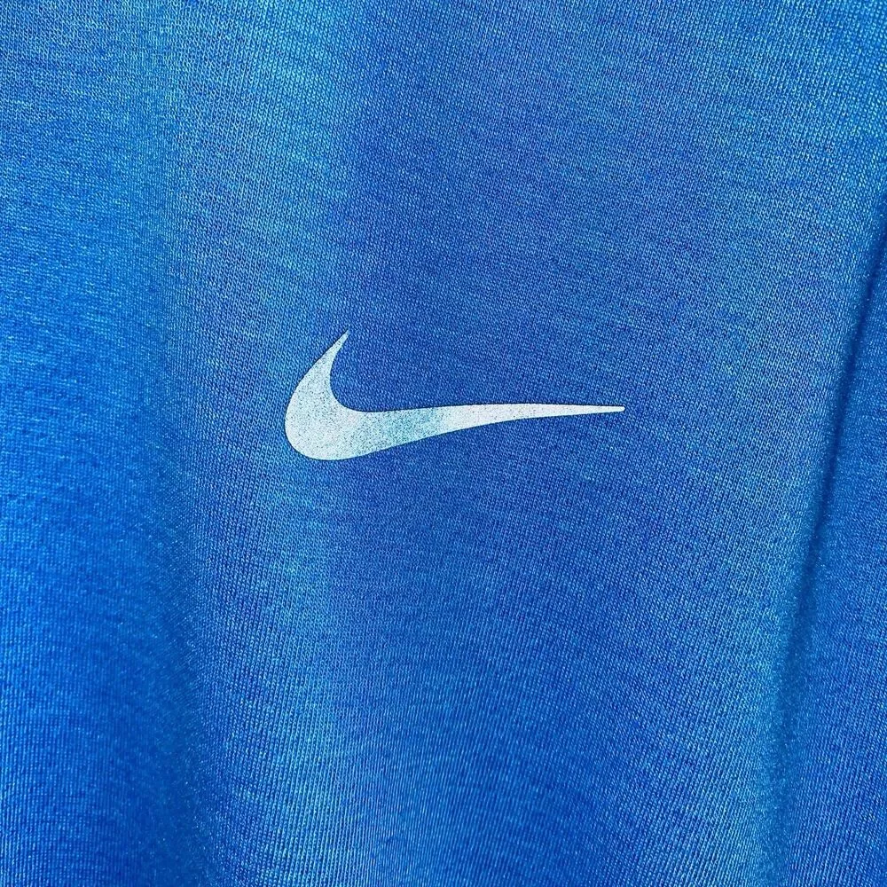Nike Tiger Woods Saint Louis Basketball Polo Mens XL Blue SLU Billikens Dri-FIT